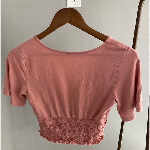 American Eagle rose coloured top size XS - Picture 2 of 3